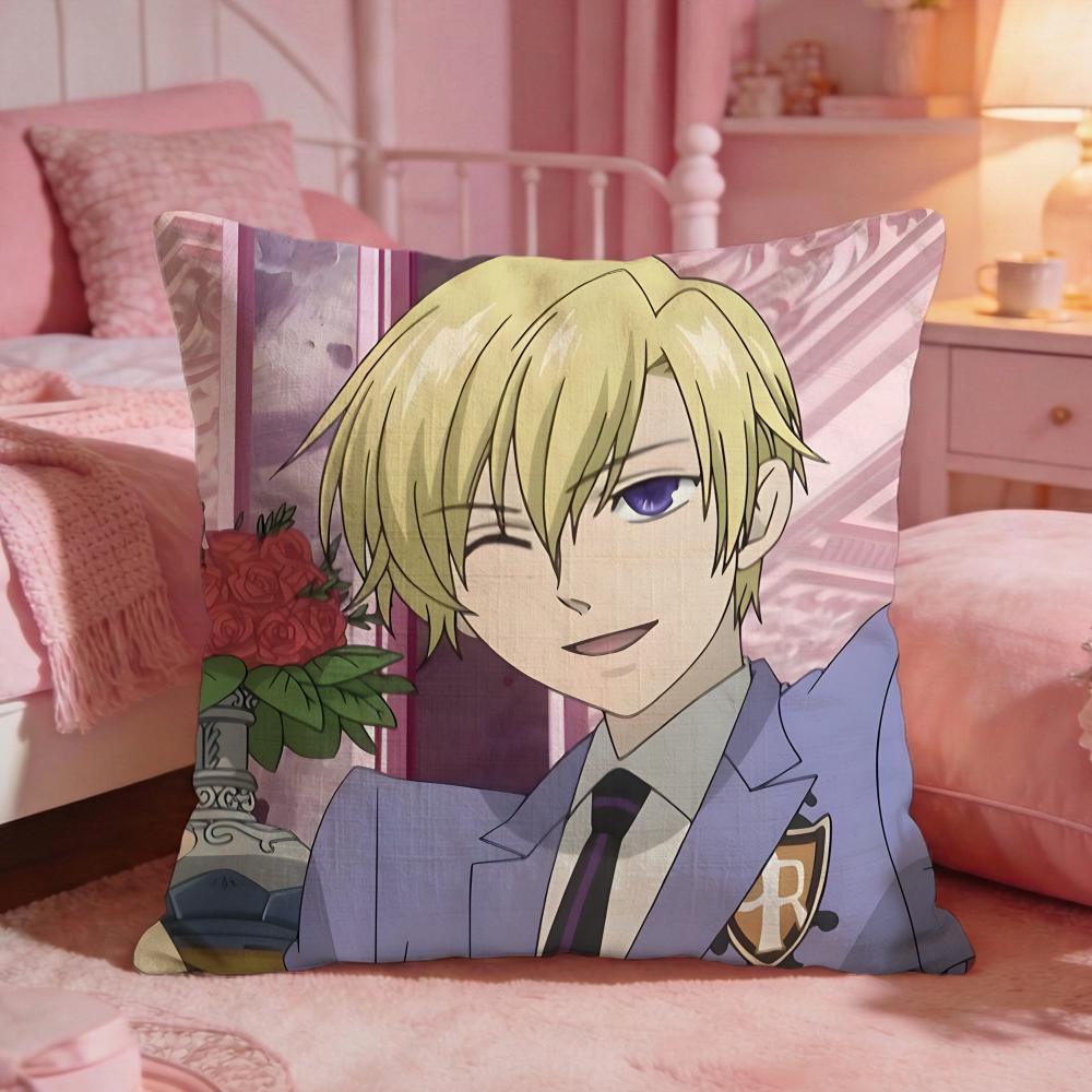 Ouran High SSchool Host Clubs Cushion Cover Premium Comfort Reversible Pillow CoveTwo In One Design For Any Room  Car Interior