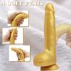 Silika Jel Süper Cilt Silikon Gerçekçi Yapay Penis Yumuşak Vantuz Büyük Büyük Strapon Penis Dick Yetişkin Seks Oyuncakları Kadınlar için Kadın Masturbator