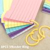 500/300 Sheets Index Cards Colored Index Cards Spiral Bound Index Cards with PVC Cover Easy to Tear Lined Revision Card