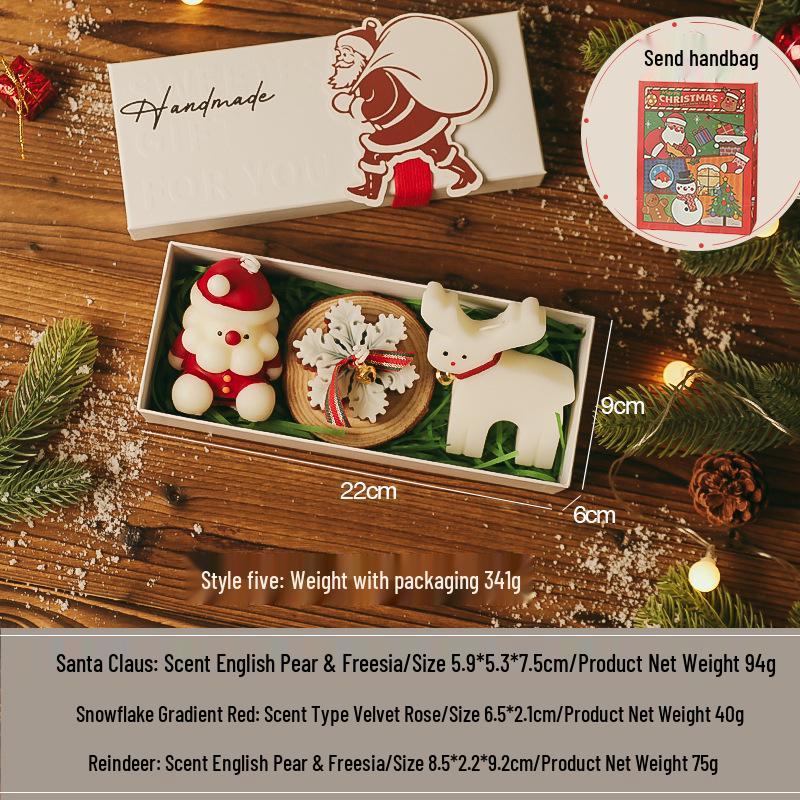 Handmade Christmas Scented Candle Gift Box