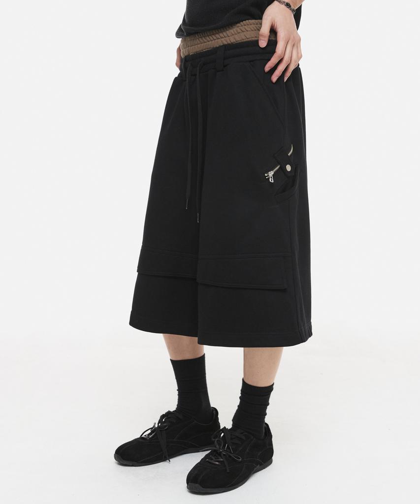 DNSR Double Waist Modular Bermuda Sweatpants