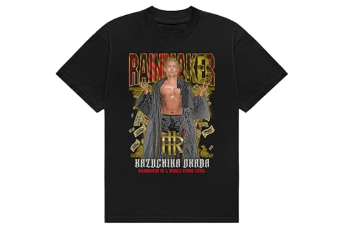 New Japan Pro-Wrestling Kazuchika Okada RAINMAKER T-Shirt 2026 Small 7032104637