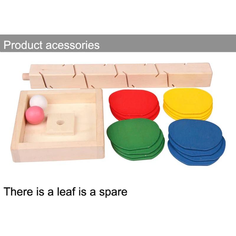 Mini Colorful Tree Marble Ball Run Track Building Blocks Kids Wooden Toys Montessori Learning Educational Toys for Children Gift