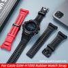 For Casio G-shock GSW-H1000 Rubber Watch Strap Men Waterproof Sport WatchBand GSW-H1000-1A Black Red Silicone Bracelet Wristband