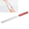 Metal Wax Spatulas Straight Stainless Steel Body Waxing Stick with Wooden Handle for Hair Removal