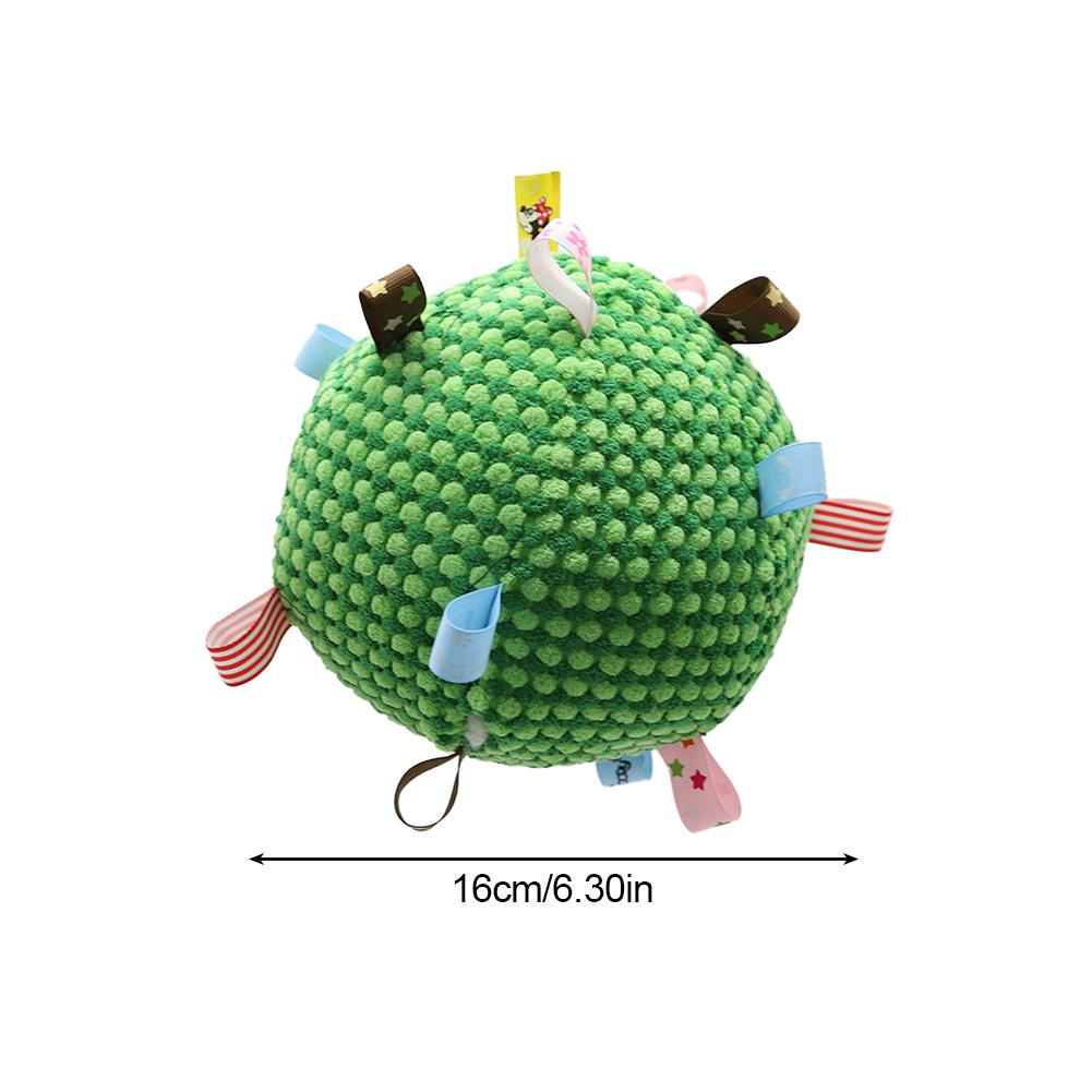 Interaktives Hundespielzeug mit Ball für aggressives Kauen, Training zum Entspannen, bissfestes Hundespielzeug mit Plüschgriff und Glöckchen, Heimtierbedarf