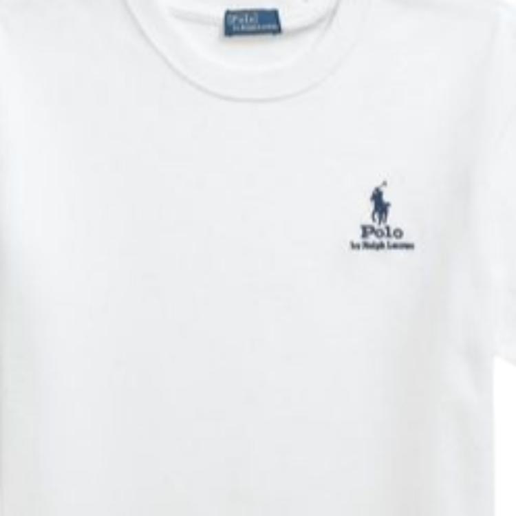 Polo Ralph Lauren Logo Loose Fit Round Neck Short Sleeve T-Shirt Women Tops 211971712-001