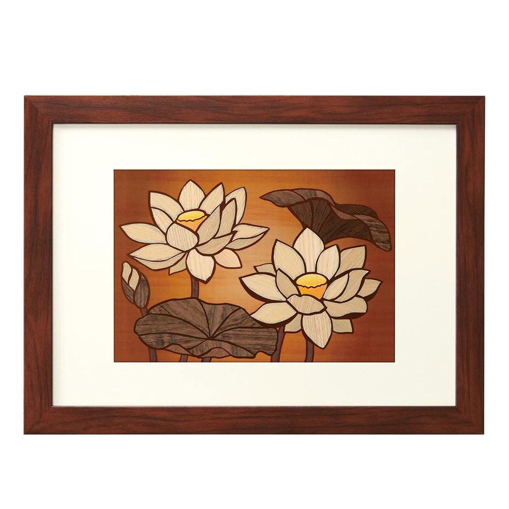 Sakura Horikiri Natural Wood Sakura Art Lotus Flower 6480065