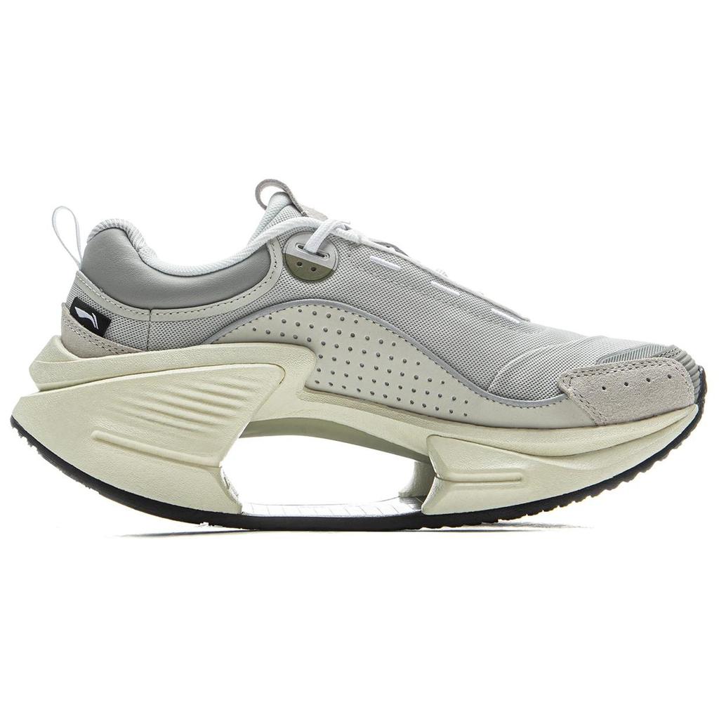 Li Ning Absolute Shadow CRC 2.0 Trendige Bequeme Rutschfeste Abriebfeste Rebound Low-Top Laufschuhe Damen Laufschuhe Grau AZGU190-1
