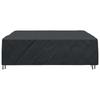 Solid Colored Furniture Cover Black 260 x 260 x 70 cm 210D