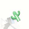 2 Cactus Bathroom Storage Rack | Plastic Door Clip Hook, Portable Shower Hook, Hook for Towels, Clothing, For 8mm Bathroom Doors