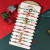 Festive Adjustable Rope Bracelet Set With Santa Claus Snowman Charm 12PCS Zinc Alloy Holiday Gift For Women