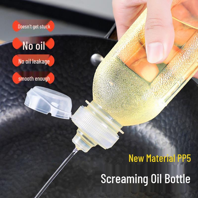 Plastic Kitchen Squeeze Bottle for Oil, Vinegar, or Soy Sauce Dispenser
