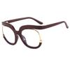 New Yingling Fashion Glasses Trend Owl Lenses Optical Anti-Blue Light Flat Mirrors