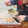 1PCS Aluminum Camping Heated Lunch Box with Handle  Bowl Set - Durable Outdoor Travel Food Container for Picnic Commute