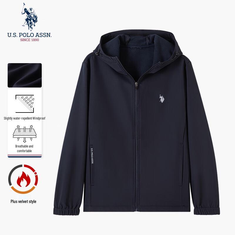 НАС АССН ПОЛО Мужская зимняя флисовая куртка с капюшоном M170 5690₽