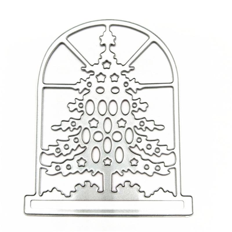 Christmas Tree Metal Cutting Dies Stencils for DIY Scrapbooking Decorative Embossing Paper Cards Template Decor Die Cuts