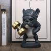 Dynamic Running Dog Statue Athletic Puppy Sculpture for Sports Decor Motivational Gift for Runners Pet Lovers Resin Art Gift