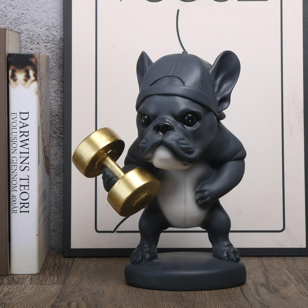 Dynamic Running Dog Statue Athletic Puppy Sculpture for Sports Decor Motivational Gift for Runners Pet Lovers Resin Art Gift