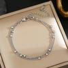 Colorfast Korean-Japanese Titanium Steel Women's Bracelet - Versatile, Fashionable Hand Jewelry.