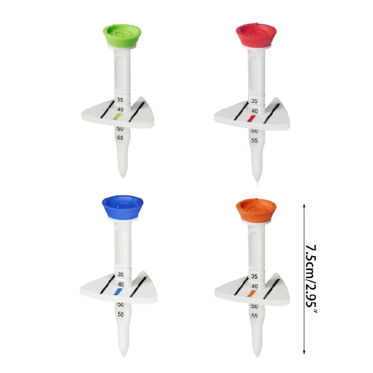 Plastic Golf Tees Height Adjustable Ball Tees for Golfer Practice Golf Accessory