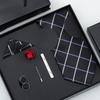 Tie Bow Tie Six-Piece Tie Men'S Dress Business Korean Edition Blue Black Red 8Cm Wedding Groom Tie