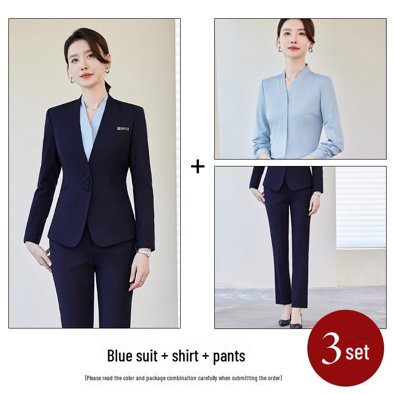 Set costum profesional de înaltă calitate pentru femei, pentru recepție hotelieră și îmbrăcăminte de lucru pentru salon de înfrumusețare