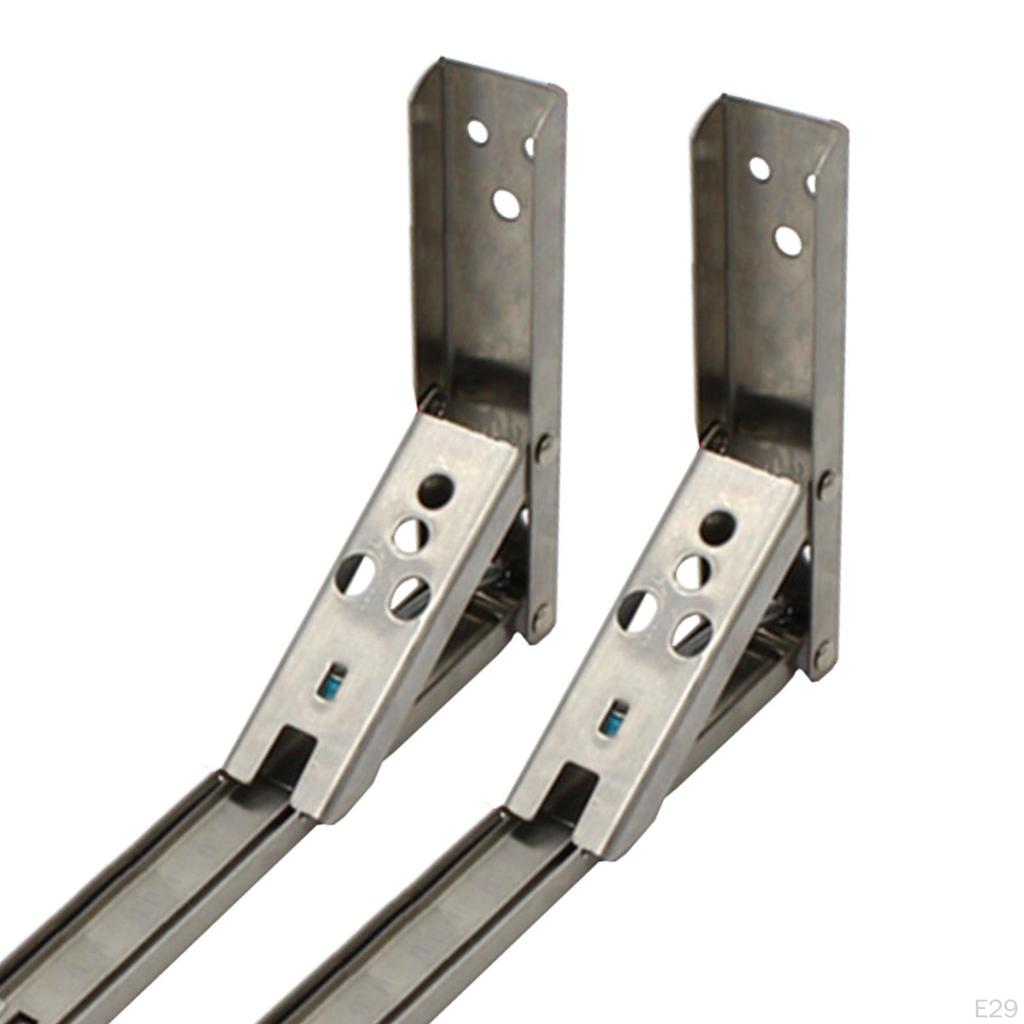 1 Pair Triangle Folding Angle Bracket Shelf for Storage Accessories