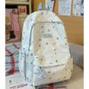 Star Print Large Capacity Backpack Grade 3-6 Student Schoolbag
