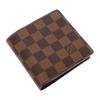 LOUIS VUITTON  N61675 Bifold Wallet Brown Damier canvas mens