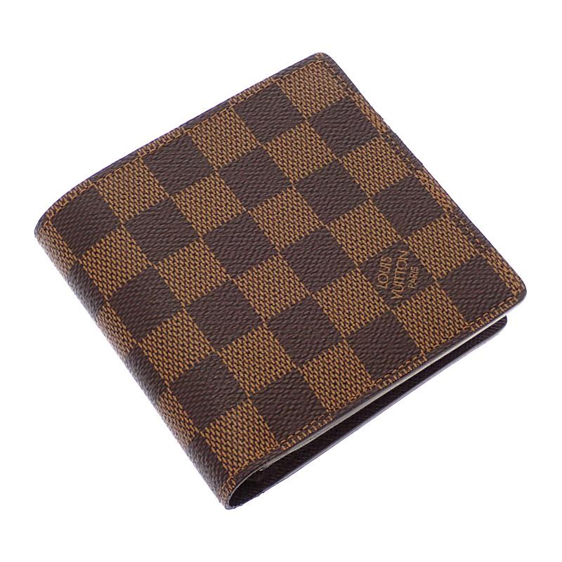 LOUIS VUITTON  N61675 Bifold Wallet Brown Damier canvas mens