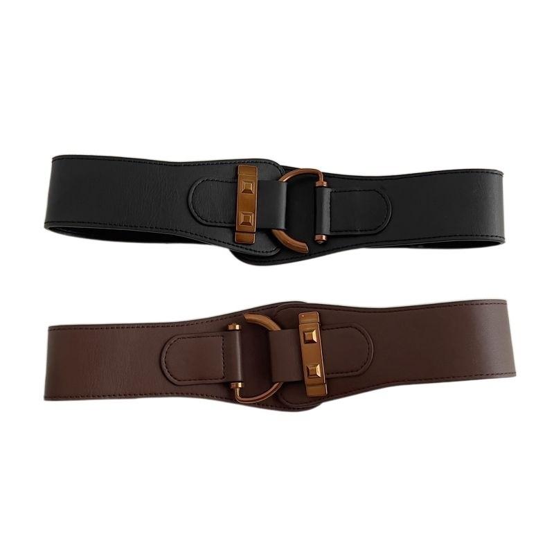 Elastic Womens Contemporary Waist Belt Sleek Design Available In Classic Black And Brown