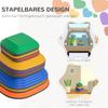 Balance Stepping Stones for Kids, 11-Piece Non-Slip Stackable River Stones, Obstacle Courses for Balance and Motor Skill