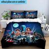 Stranger Eleven Upside Down 3PCS Bedding set,Ideal for1pc Duvet Cover And 2pcs Pillowcases Perfect for Christmas gift,Ideal for Bedroom, Dormitory