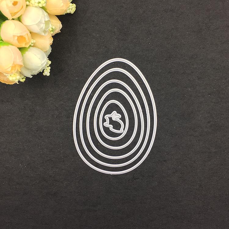 Carbon Steel Knife Mold Children's Puzzle DIY Embossed Cutting Knife Mold Easter Egg