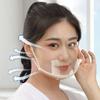 20pcs Mask Plastic Reusable Clear Catering Hotel Beauty Chef Waiter Protective Visible Splash Proof