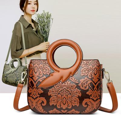 Literary Chinese Style Women's Handbag Women's Single Room Bag Large Capacity Crossbody Mother's Bag Portable