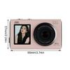 Teens Digital Camera 4K Double Screens 80MP Auto Focuses Multiple Filters Long Battery Compact Travel Design