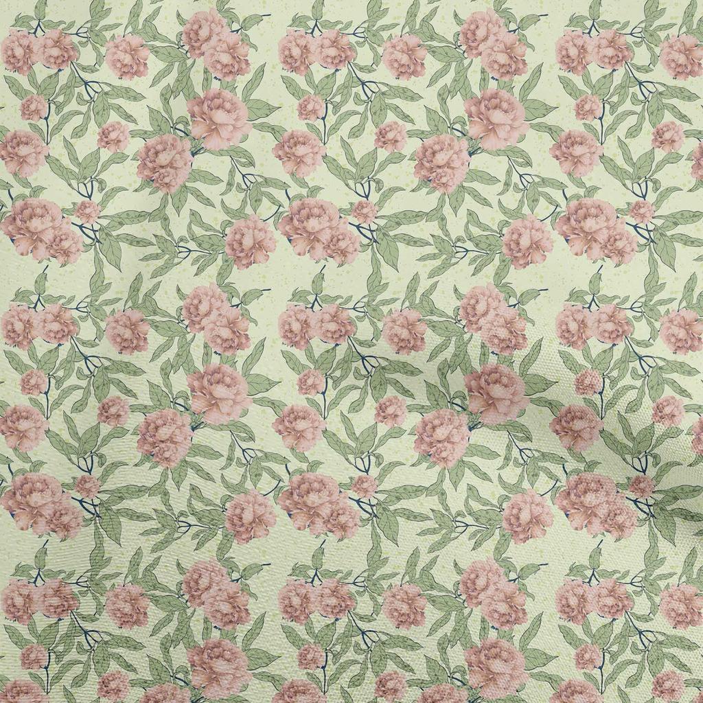 oneOone Bavlněná flex světle zelená látka, akvarel, DIY oblečení, prošívaná látka, tištěná látka na yard 40 palců