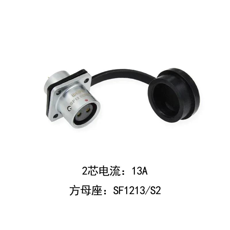 WEIPU SF12 SF1210/P SF1213/S Waterproof Aviation Connector M12 2Pin 3Pin 4Pin 5Pin 6Pin 7Pin 9Pin Panel Jack Mount High Quality