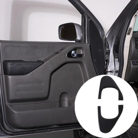 Glossy Piano Black Interior Door Handle Trim Sticker For Nissan Frontier 05-21
