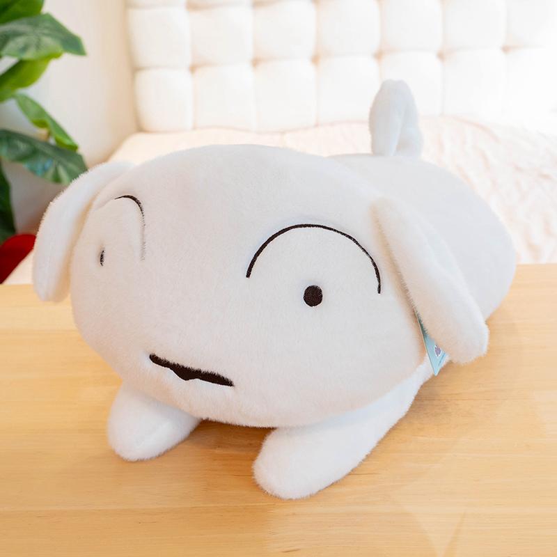 40/50cm Nohara Shiro Soft White Dog Plushies Stuffed Animal Puppy Plush Toy Sleeping Doll Birthday Gifts Girl Child