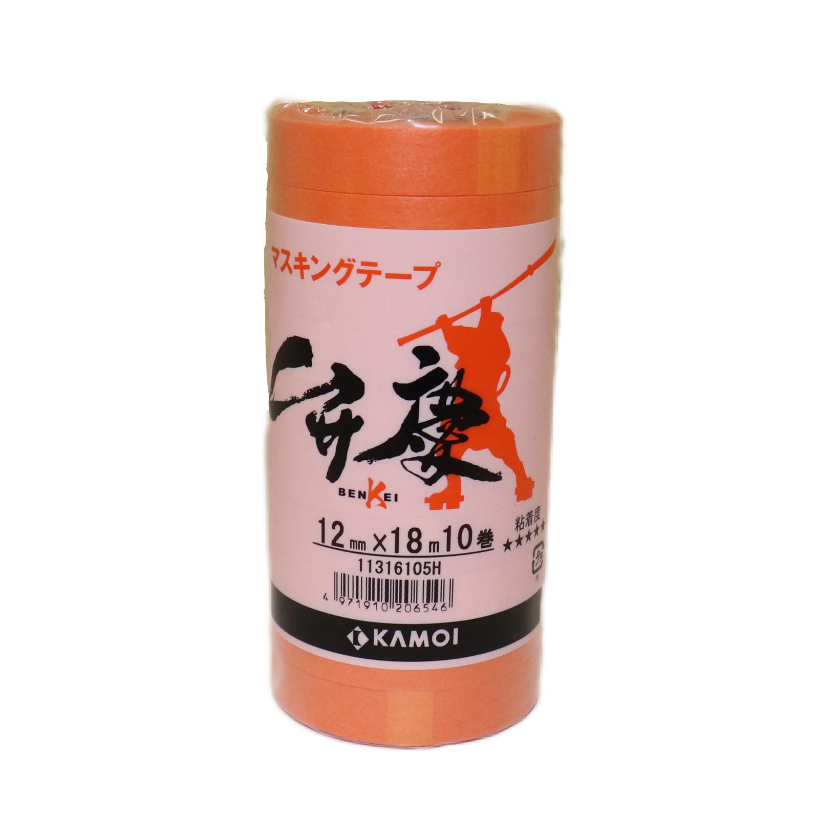 

Kamoi Kakoshi Masking Tape BENKEI12 (10 rolls) оранжевый