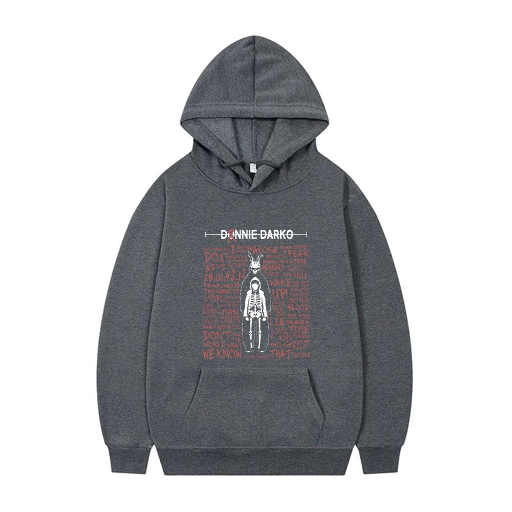 Limitovaná grafická mikina s kapucí Donnie Darko Pánská hip hopová móda Oversized mikina s kapucí Unisex Rock Vintage Fleecové bavlněné mikiny s kapucí