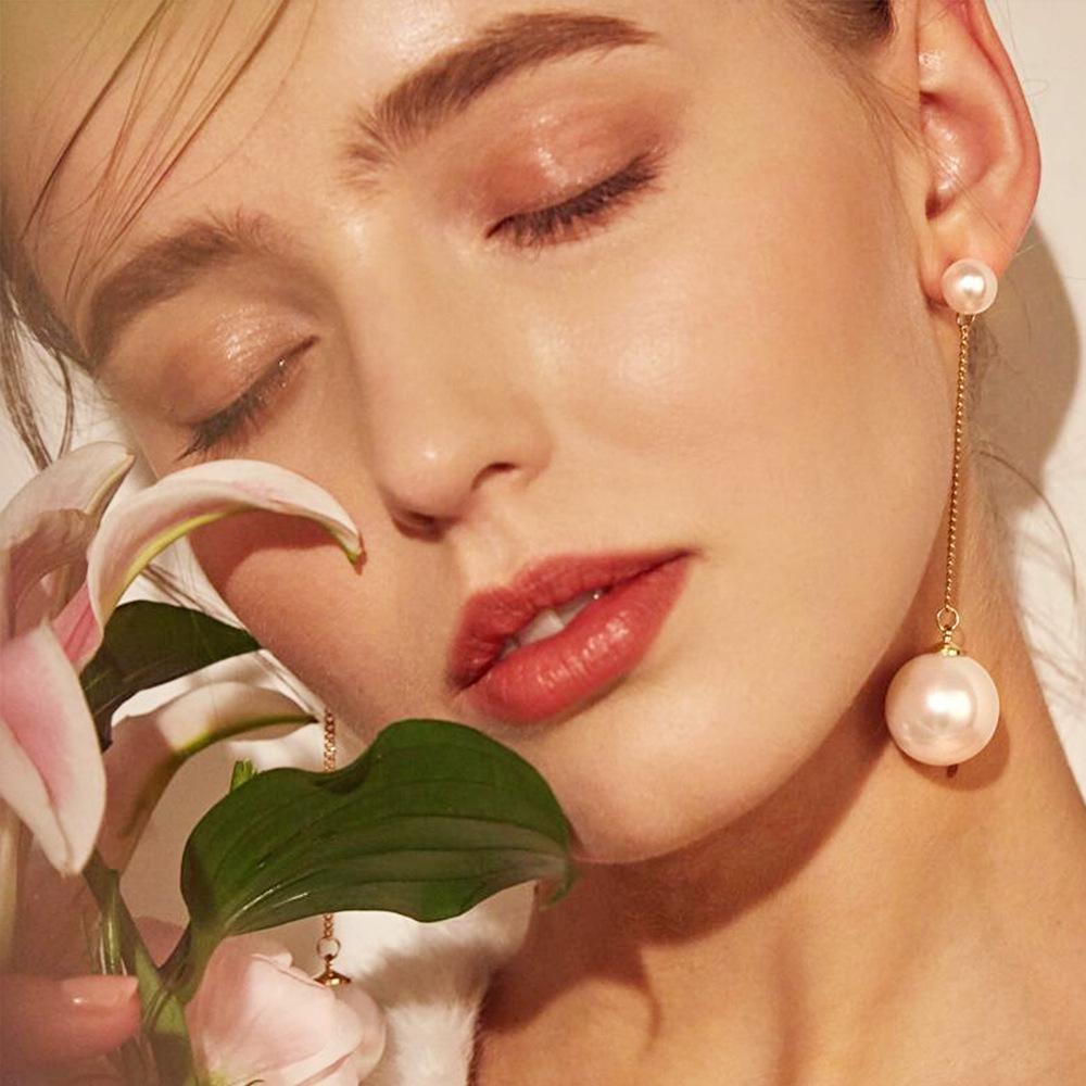 Boucles d'oreilles pendantes simples à perle unique vintage pour femme Boucles d'oreilles élégantes