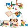 Wooden Creative Animal 3d Puzzle Blocks For Early Education Kids Gift