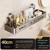 MUYA Adhesive Wall-Mounted Bathroom Storage Shelf