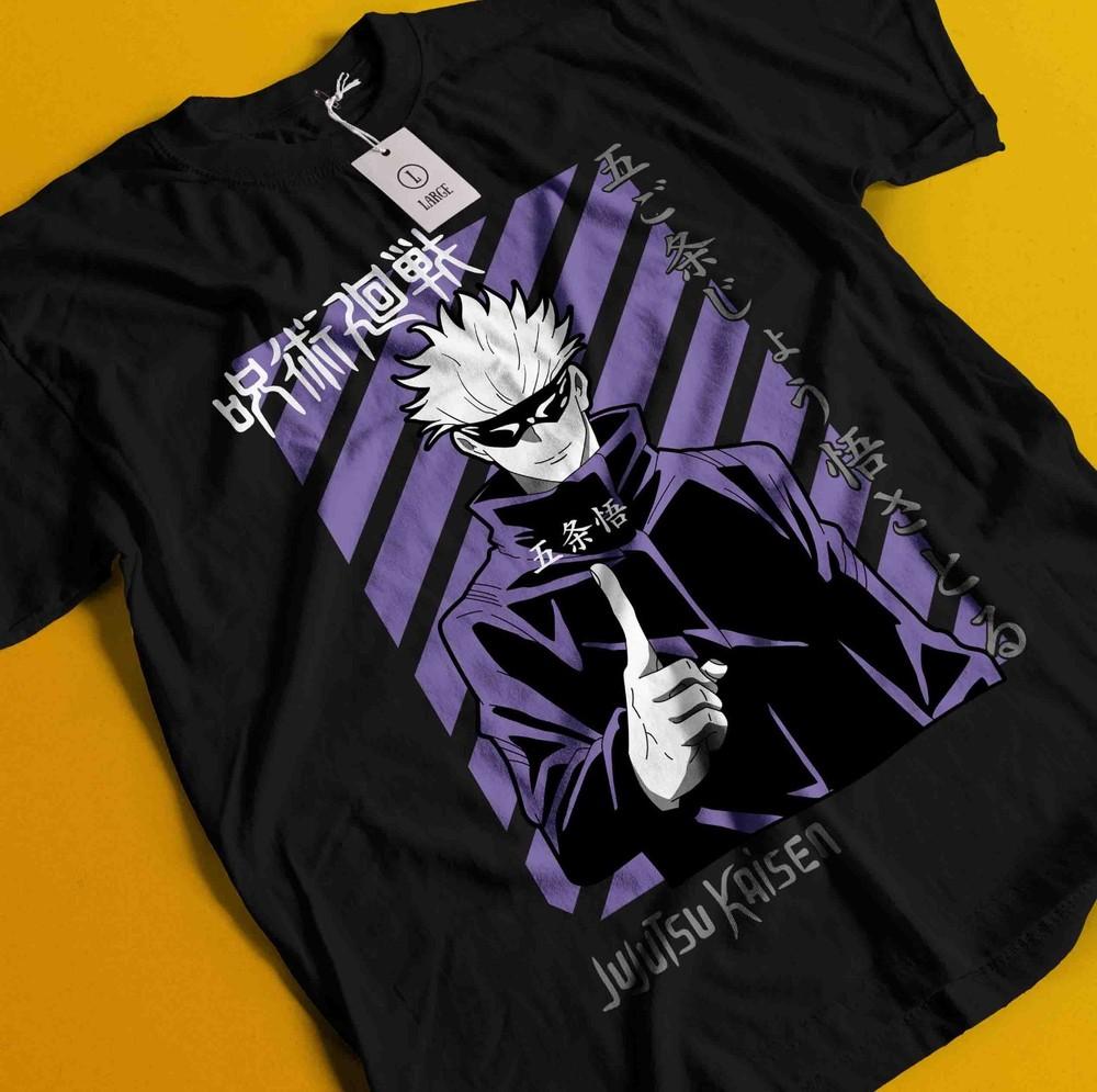 

Jujutsu Kaisen Shirt Gojo Satoru Tshirt JJK Anime Sukuna Toji Manga Unisex Tee L