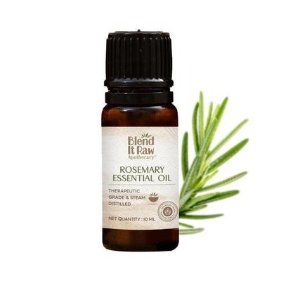 Blend It Raw Apothecary Rozmarinų eterinis aliejus | Plaukų augimui ir aromaterapijai | Grynas, garų distiliuotas | Saugus visų tipų plaukams | 10 ml