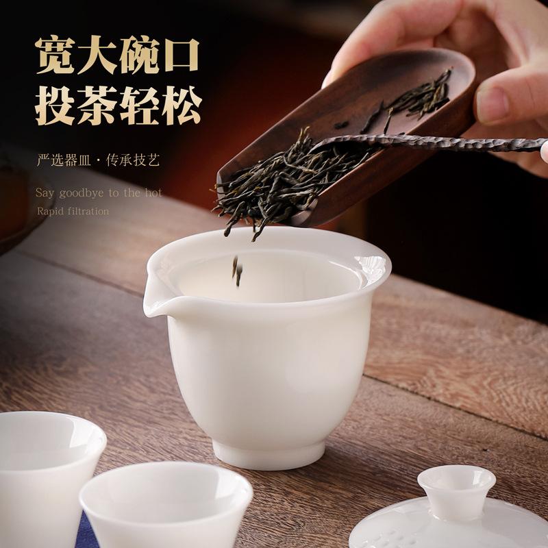 Ice Jade Porcelain Kuaike Cup Portable Travel Tea Set Merchandise Companion Company Business Gifts